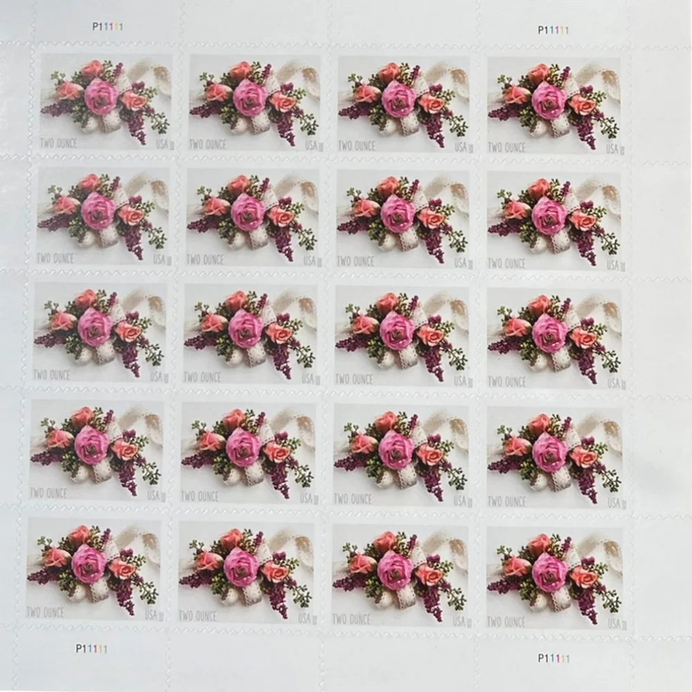 100 Garden Corsage‎ 2020 Forever 2 Ounce Postage Stamps USPS Wedding Invitations